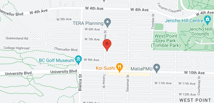 map of 4598 W 8TH AVENUE